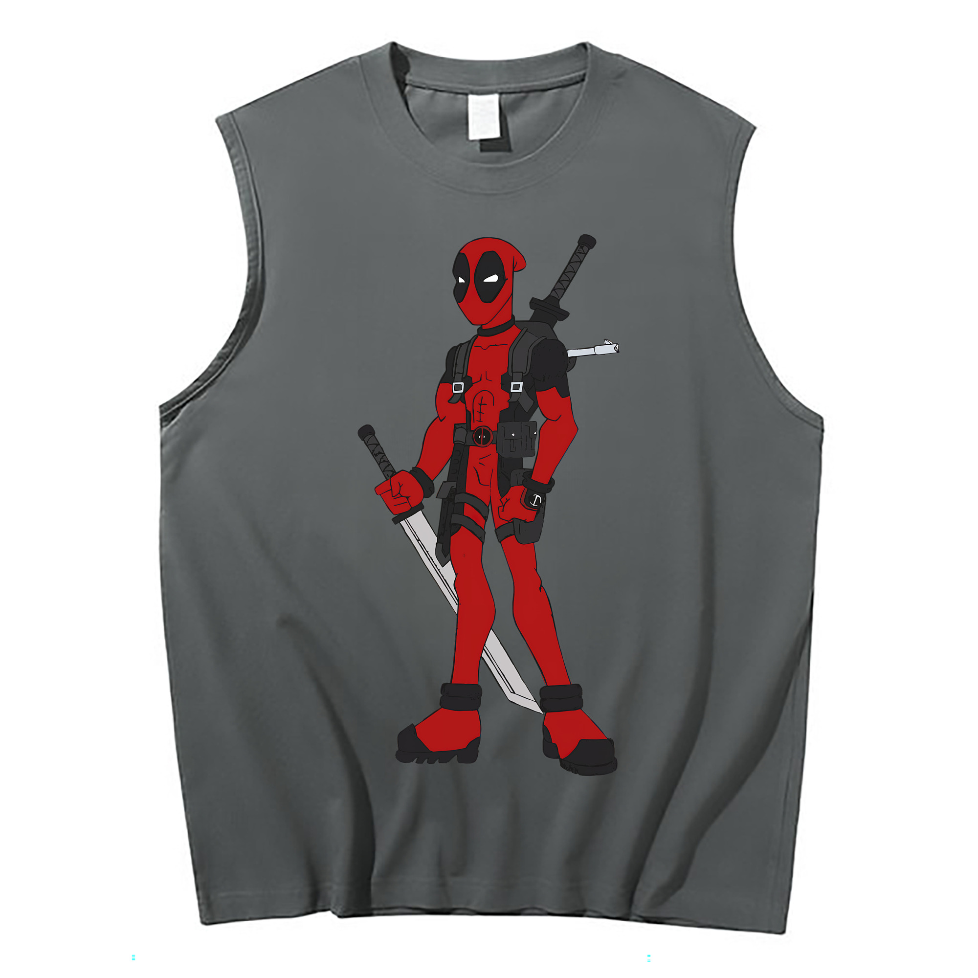 （画像用） Deadpool デッドプール コットン100％タンクトップ（フロントプリント）
